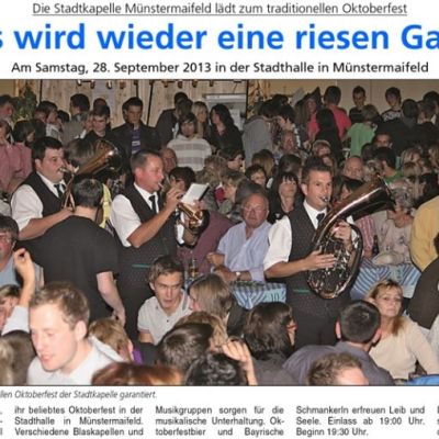 Oktoberfest 28.09.2013